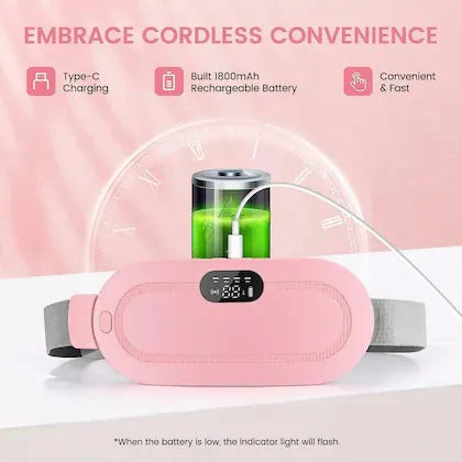 Zaavira™Period Cramp Relief Electric Heating Belt Massager