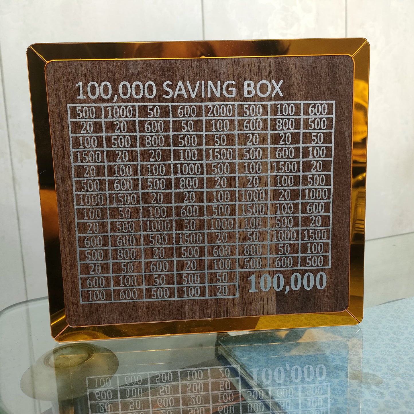 Zaavira™Umrah Saving Box Wooden Islamic Money Saving Box