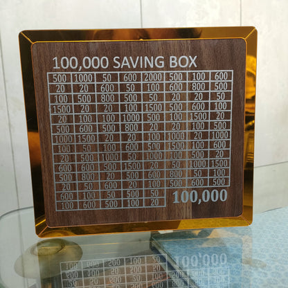 Zaavira™Umrah Saving Box Wooden Islamic Money Saving Box