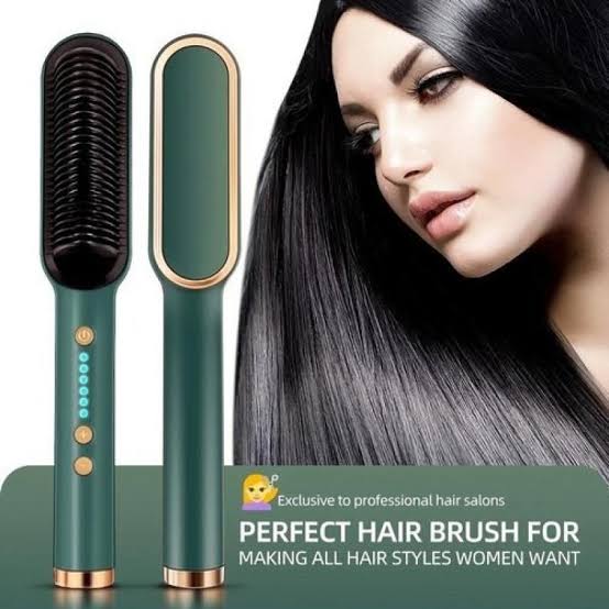 Zaavira™ Hair Straightener Brush Curling Comb 2 In 1