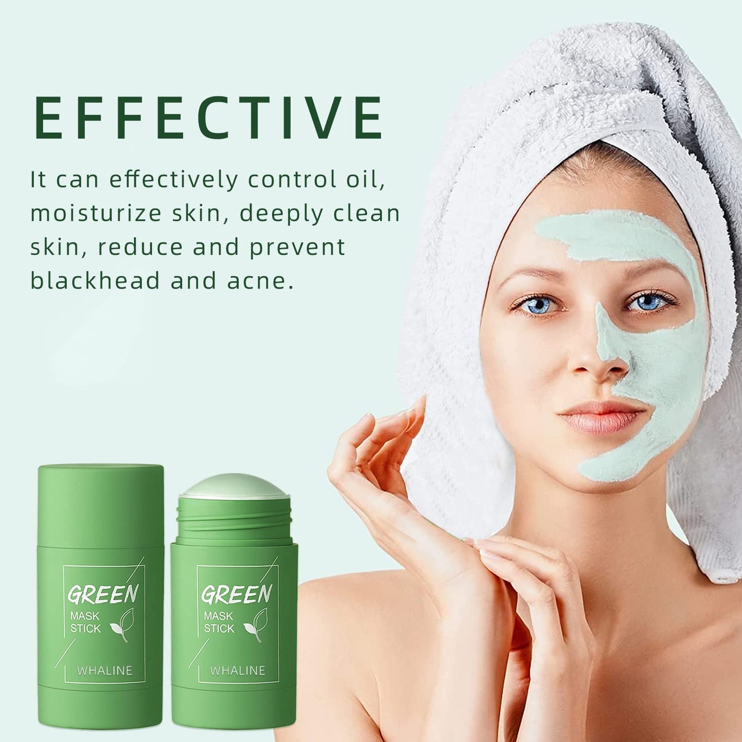 Zaavira™ Green Mask Stick  for All Skin Types.