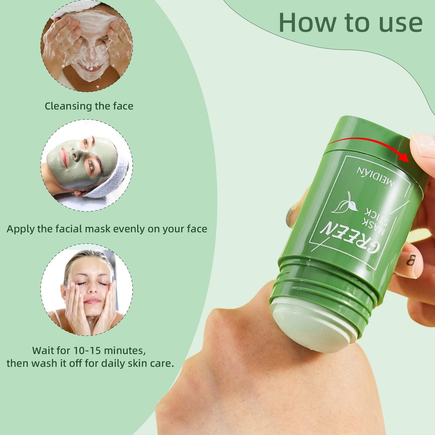 Zaavira™ Green Mask Stick  for All Skin Types.